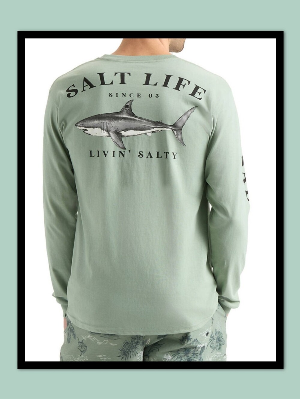 SALT LIFE LS JAWS OF STEEL SHIRT
